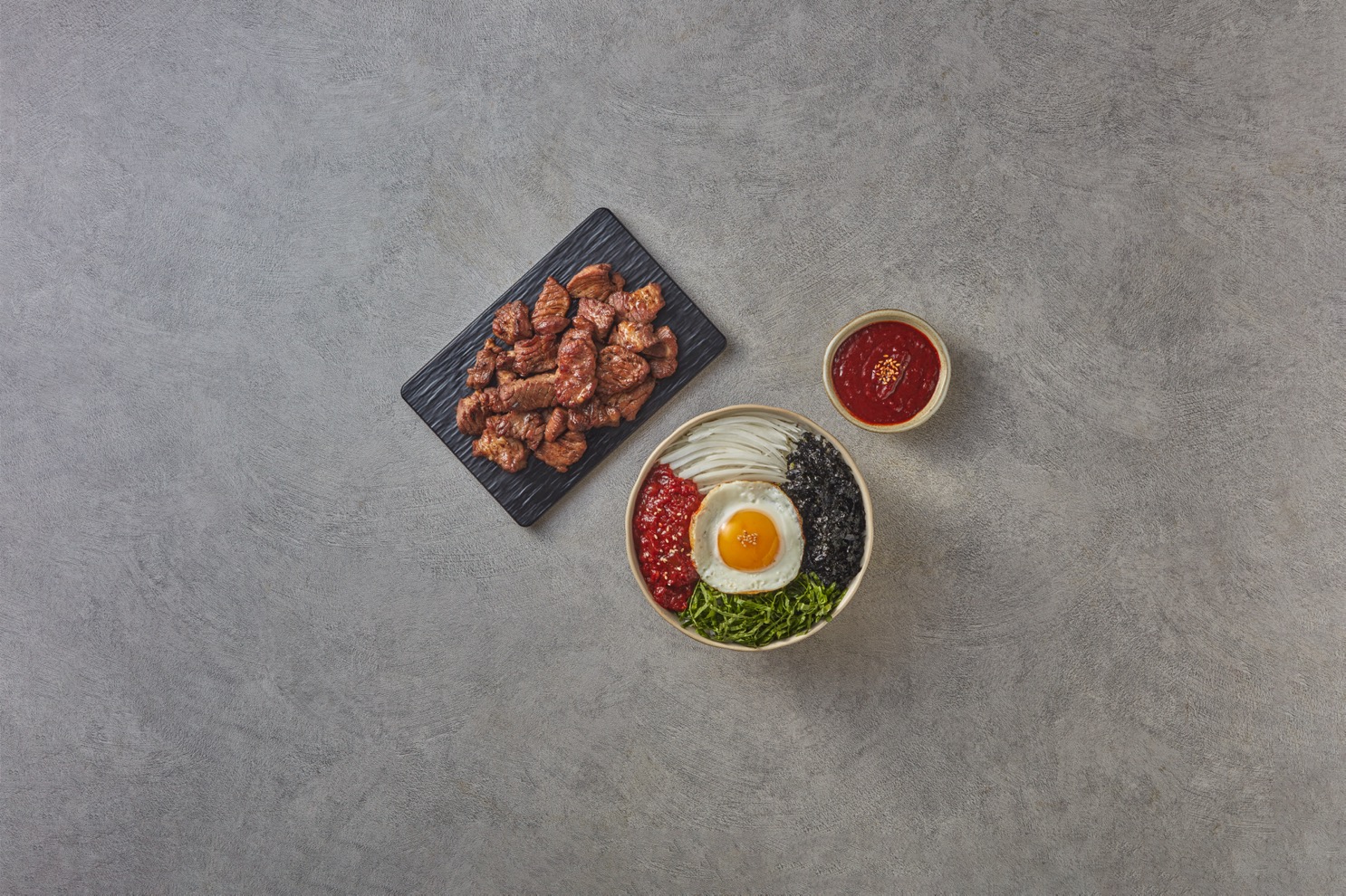 순살 양념게장 비빔밥과 갈비